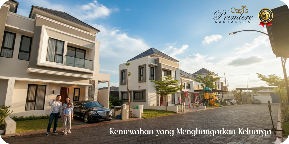 perumahan 2 lantai di Oasis Premiere Kartasura